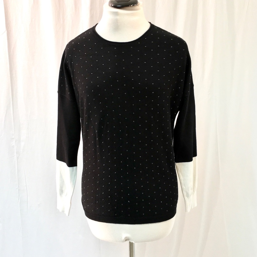 Philosophy Black & White Sweater